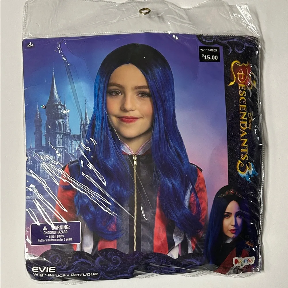 Evie Kids Costume Wig - Blue